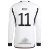 Officiële Voetbalshirt Duitsland Reus 11 Thuis WK 2022 Lange Mouw - Heren